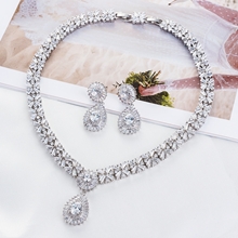 Show details for Big Copper Brass Necklace And Earring Sets 1JJ050924S