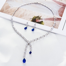 Show details for  Luxury Wedding Necklace And Earring Sets 1JJ050939S