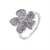 Picture of The Finest Micro Pave Setting Platinum Plated Fashion Rings