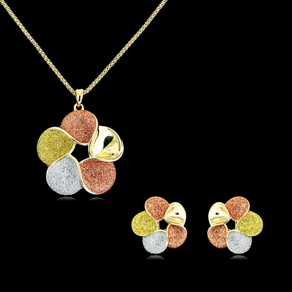 Picture of Flowers & Plants Dubai Necklace And Earring Sets 2YJ053554S