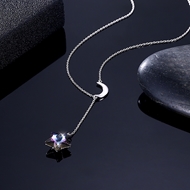 Picture of Small Star Short Chain Necklaces 3LK053638N