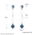 Picture of Simple Medium Dangle Earrings 3LK053662E