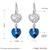Picture of  Love & Heart Simple Dangle Earrings 3LK053668E