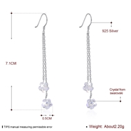 Picture of  Swarovski Element Simple Dangle Earrings 3LK053701E