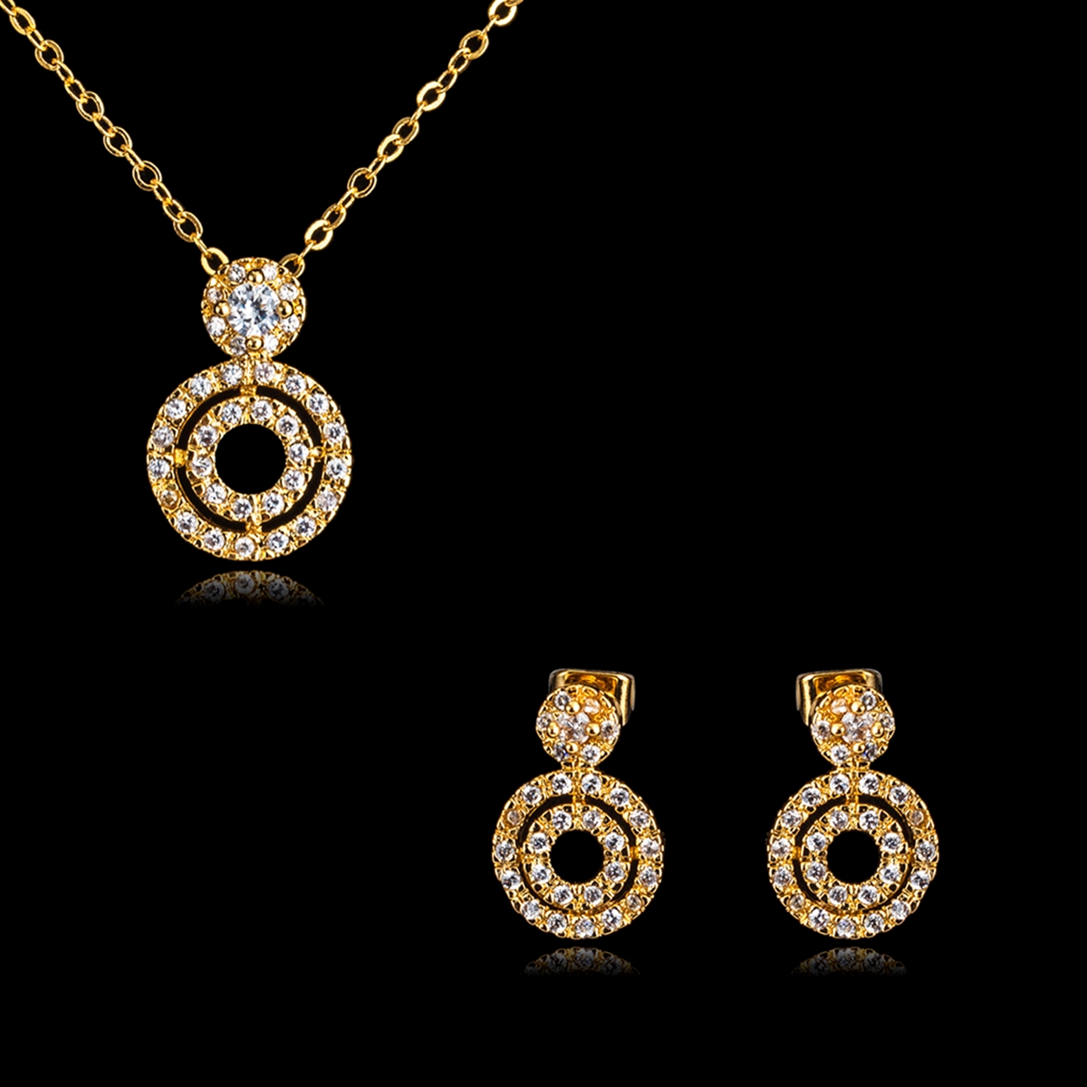 Casual Small Necklace And Earring Sets 3FF054576S