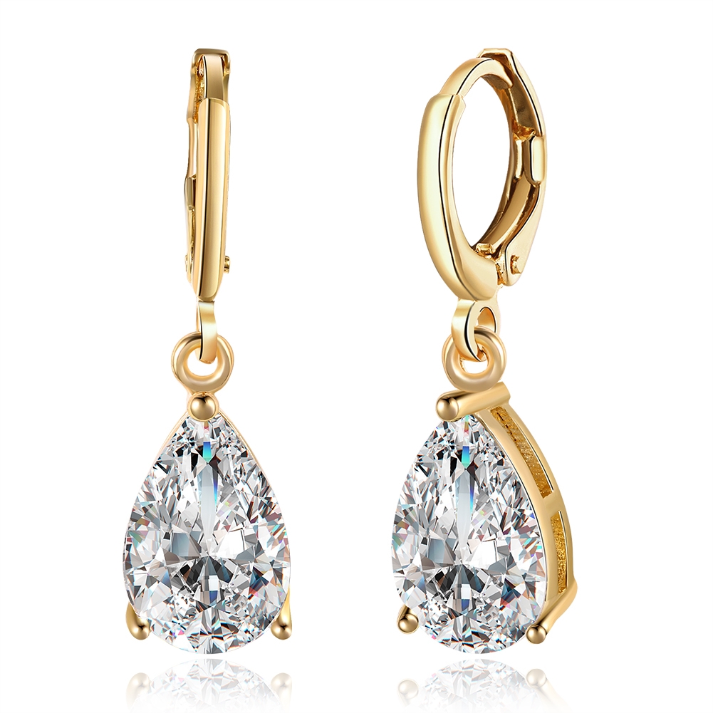 Hypoallergenic Gold Plated Big Dangle Earrings As a Gift