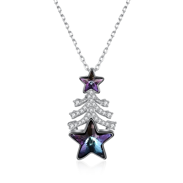 Picture of Holiday Swarovski Element Pendant Necklace with Fast Shipping