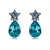 Picture of Fabulous Sea Blue Platinum Plated Stud 
