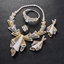 Show details for Designer Multi-tone Plated Cubic Zirconia 4 Piece Jewelry Set with No-Risk Return