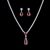 Picture of Latest Big Cubic Zirconia Necklace and Earring Set