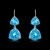 Picture of Fashion Blue Dangle Earrings Online Only