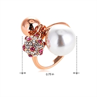 Picture of Filigree Medium Rose Gold Plated Fashion Ring