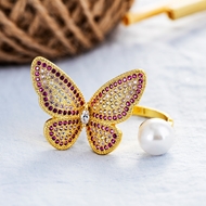 Picture of Fancy Butterfly White Fashion Ring