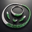 Show details for Nice Cubic Zirconia Green 4 Piece Jewelry Set
