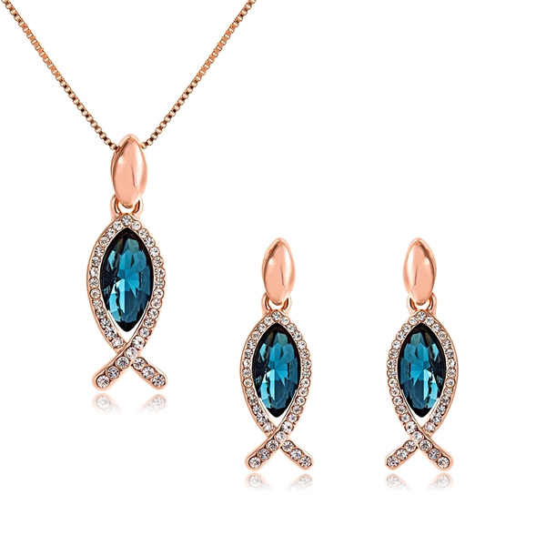 Picture of Classic Artificial Crystal Necklace and Earring Set at Unbeatable Price
