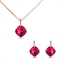 Show details for Trendy Rose Gold Plated Casual Necklace and Earring Set with No-Risk Refund