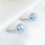 Show details for Sparkly Casual Swarovski Element Pearl Stud Earrings