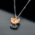 Picture of New Season Orange Platinum Plated Pendant Necklace with SGS/ISO Certification