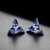 Picture of Unique Swarovski Element Platinum Plated Stud Earrings