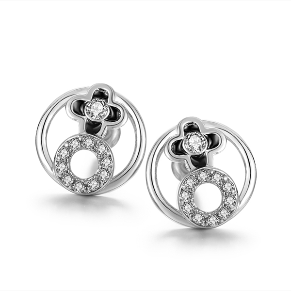Picture of Casual Artificial Crystal Stud Earrings with Beautiful Craftmanship