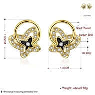 Picture of Casual Gold Plated Stud Earrings with Beautiful Craftmanship