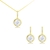 Picture of Small Gold Plated Necklace and Earring Set at Factory Price