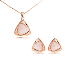 Show details for Classic Small Necklace and Earring Set with Worldwide Shipping