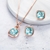 Picture of Casual Geometric Necklace and Earring Set Factory Supply