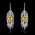Picture of Fancy Big Cubic Zirconia Dangle Earrings