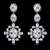 Picture of Impressive White Platinum Plated Dangle Earrings with Low MOQ