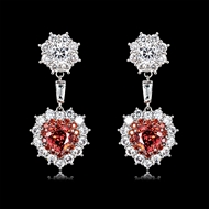 Picture of Luxury Red Dangle Earrings in Flattering Style