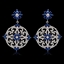 Show details for Luxury Blue Dangle Earrings with Full Guarantee