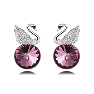 Picture of Casual Purple Stud Earrings with Fast Delivery