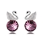 Show details for Casual Purple Stud Earrings with Fast Delivery