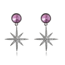 Show details for Need-Now Purple Casual Drop & Dangle Earrings Factory Direct