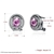 Picture of Charming Pink Cubic Zirconia Stud Earrings As a Gift