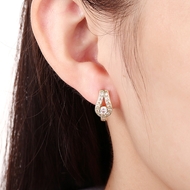 Picture of Staple Small Copper or Brass Small Hoop Earrings