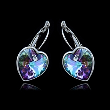 Show details for Brand New Platinum Plated Colourful Drop & Dangle
