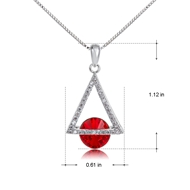 Picture of Recommended Platinum Plated Swarovski Element Pendant Necklace from Top Designer