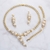 Picture of Zinc Alloy Artificial Pearl 3 Piece Jewelry Set From Reliable Factory