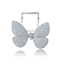 Show details for Cultured Platinum Plated Butterfly Fashion Rings