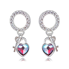 Show details for Best Selling Key & Lock Small Dangle Earrings