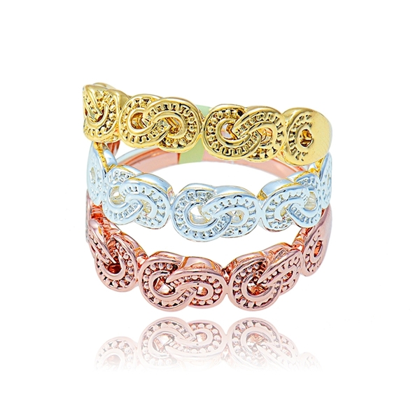 Picture of Durable None-Stone Multi-Tone Plated Fashion Rings