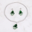 Show details for Best Selling Casual Green Necklace and Earring Set