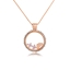 Show details for Delicate Rose Gold Plated Pendant Necklace in Flattering Style