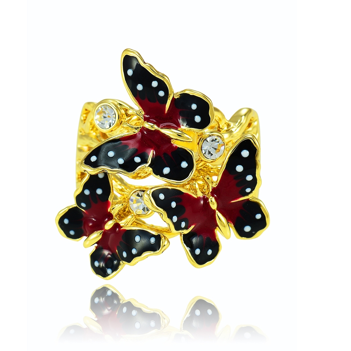 Fashionable And Modern Classic Gold Plated Fashion Rings