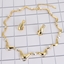 Show details for Bling Casual Multi-tone Plated Necklace and Earring Set