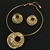 Picture of Dubai Gold Plated Necklace and Earring Set with 3~7 Day Delivery