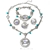 Picture of Fashionable Multi Stone Rhinestone 4 Pieces Jewelry Sets