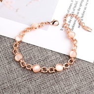 Show details for New Season White Zinc Alloy Fashion Bracelet with Low Cost